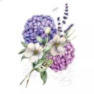 EMB. 20 GUARDANAPOS 33x33CM HORTENSIAS 362064