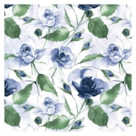 EMB. 20 GUARDANAPOS 33X33CM POWDERY ROSES BLUE