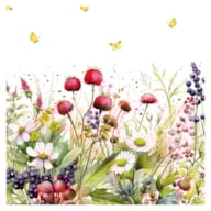 EMB. 20 GUARDANAPOS 33x33CM FLORES 344634