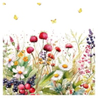EMB. 20 GUARDANAPOS 33x33CM FLORES 344634