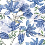SET 20 NAPKIN 33X33CM MAGNOLIA ACUMINATA WHITE