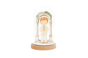 CHICO C/CAMPANULA 11.5X18.5X1.6CM MDF BLANCO