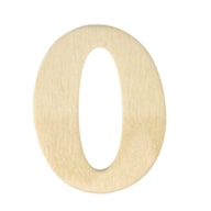 NUMERO 0 MADERA 4CM  RAYHER