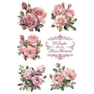 TRANSFER DTF TEXTIL 25X30CM FLOWERS ARTIS DECOR