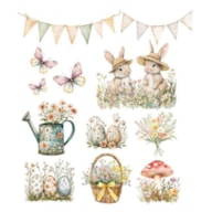TRANSFER DTF TEXTIL 24X23CM EASTER ELEMENTS ARTIS DECOR