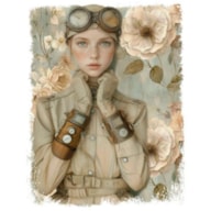 TRANSFER DTF TEXTIL 25X30CM AVIATOR GIRL ARTIS DECOR