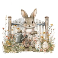 TRANSFER DTF TEXTIL 24X23CM MR RABBIT ARTIS DECOR