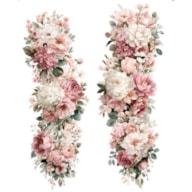 TRANSFER DTF FABRIC 25X30CM FLOWERS ARTIS DECOR