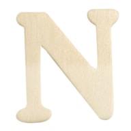 LETRA N MADEIRA 4CM  RAYHER