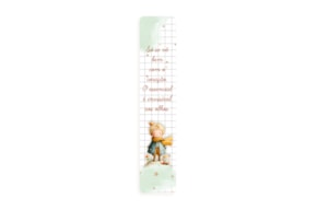 SET 4 MARCADORES MENINO 3.5X18X0.3CM MDF BRANCO