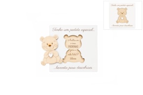 CONVITE PADRINHO PERSONALIZADO 12X12X0.3CM CHOUPO + MDF BRAO