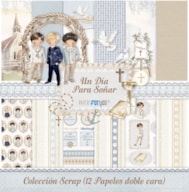BLOC 12 SCRAP PAPERS  30x30cm DIA PARA SONHAR PFY-15979