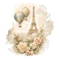 TRANSFER DTF TEXTIL 25X30CM  PARIS DREAMS ARTIS DECOR
