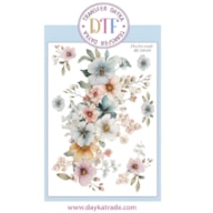 TRANSFER DTF-079P 14.28X19CM FLOWERS
