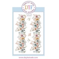 TRANSFER DTF-081P 14.28X19CM FLOWERS