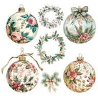 TRANSFER DTF TEXTIL 24X23CM CHRISTMAS DECOR II ARTIS DECOR