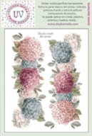 STICKER MULTISUPERFICIE TRANSP. UV-066 14.28X19CM HYDRANGEA