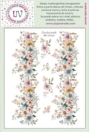 STICKER MULTISUPERFICIE TRANSP. UV-064 14.28X19CM FLOWERS