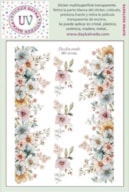 STICKER MULTISUPERFICIE TRANSP. UV-063 14.28X19CM FLOWERS