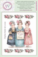 STICKER MULTISUPERFICIE TRANSP. UV-084 11.4X14.3CM WOMEN