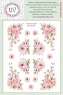 STICKER MULTISUPERFICIE TRANSP. UV-088 11.4X14.3CM FLOWERS