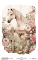 THERMO TRANSFERS 20X30CM FARM & FLOWERS HORSES PFY-16113