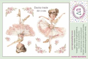 STICKER MULTISUPERFICIE TRANSP. UV-086 11.4X14.3CM BALLERINA