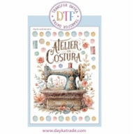 TRANSFER DTF-117P 14.28X19CM ATELIER COSTURA