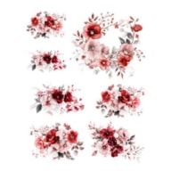 TRANSFER UV PREMIUM L 20X25CM RAMOS FLORES 2 ARTIS DECOR