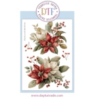 TRANSFER DTF-064P 14.28X19CM FLORES VERMELHAS