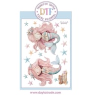 TRANSFER DTF-136G 20X28.5CM SEREIA COM ESTRELAS DO MAR