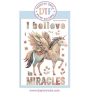 TRANSFER DTF-128G 20X28.5CM  I BELIEVE IN MIRACLES