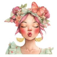 TRANSFER DTF TEXTIL 25X30CM CITRIC GIRL ARTIS DECOR