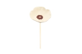 FLOR PAPOILA D.7.5 X 24CM BRANCO