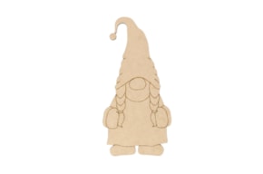 SET 2 GNOMOS MENINA 14.5X30X.03CM MDF