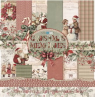 BLOCO 14 PAPELES SCRAP 15x30cm CHRISTMAS MEMORIES PFY-16517