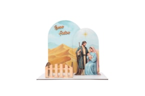 CENARIO NAVIDAD 20X11X18X0.3CM MDF BRANCO