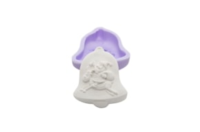 MOLDE SILICONE SINO COM PAI NATAL 7.5X8.5X3CM  MLD343