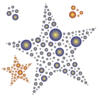 STENCIL 10X10CM ESTRELLAS 300051223 ACRILEX