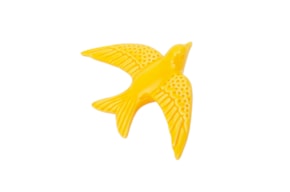 SWALLOW 15.5X11X3.5CM YELLOW