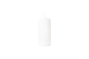 VELA CILINDRICA D.4X9CM BLANCA