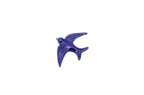 SWALLOW 11.5X8X2.5CM BLUE