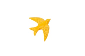 SWALLOW 11.5X8X2.5CM YELLOW