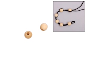 SET 24 WOOD BALLS 1.3CM