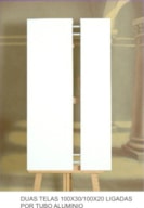 2 LIENZOS 100x30 - 100x20 ligadas c/tubo inox