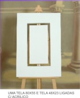 1 LIENZO 80x55 y 1 LIENZO 48x23 ligados c/inox