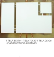 1 LIENZO 80x70 -1 LIENZO 70x30-1 LIENZO 25x25 c/4 tubos inox