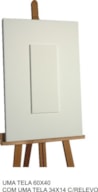 1 LIENZO 60x40 c/un LIENZO 34x14 c/rellevo